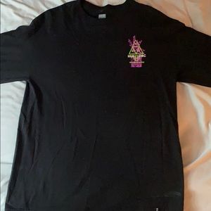 New Black Long Sleeve Huf Shirt